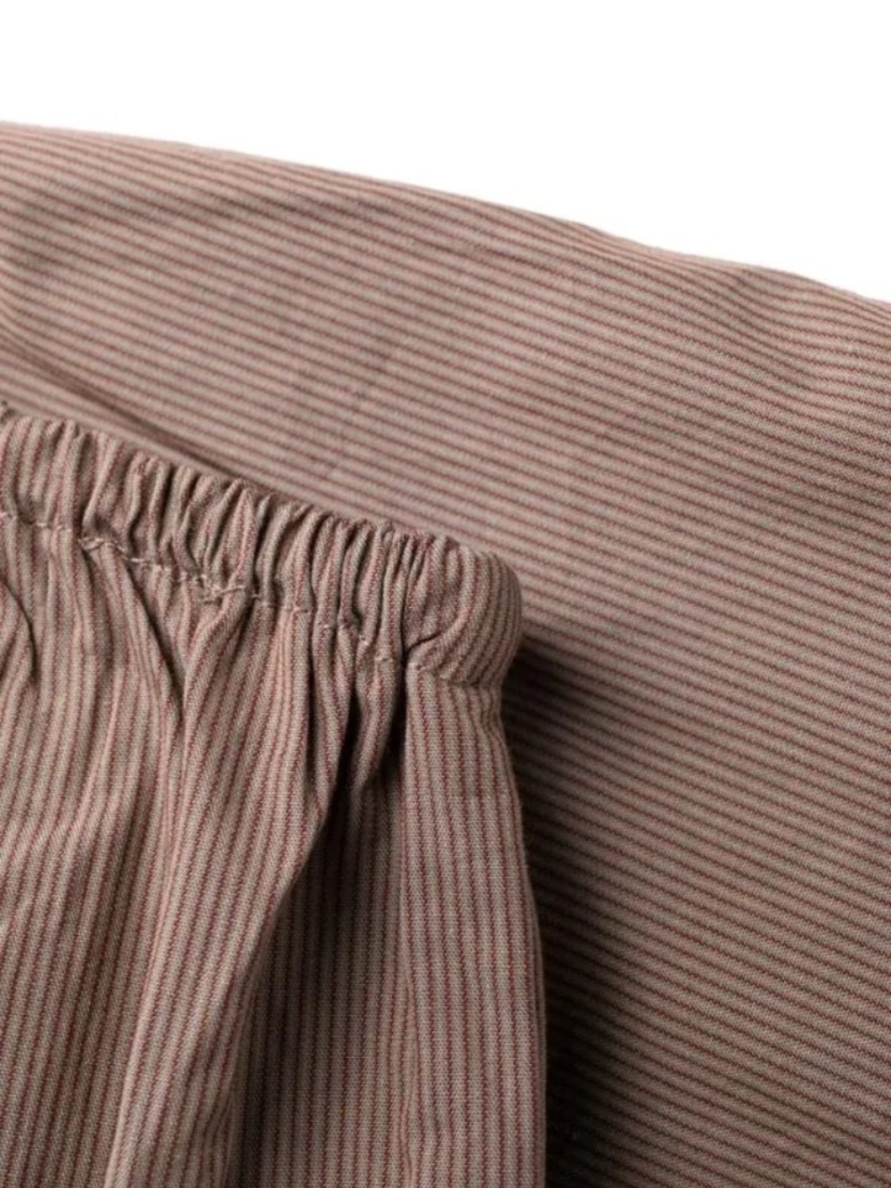 Deiji Studios cotton stripped "pajama" to streetwear halter/short set- size M - Picture 12 of 14
